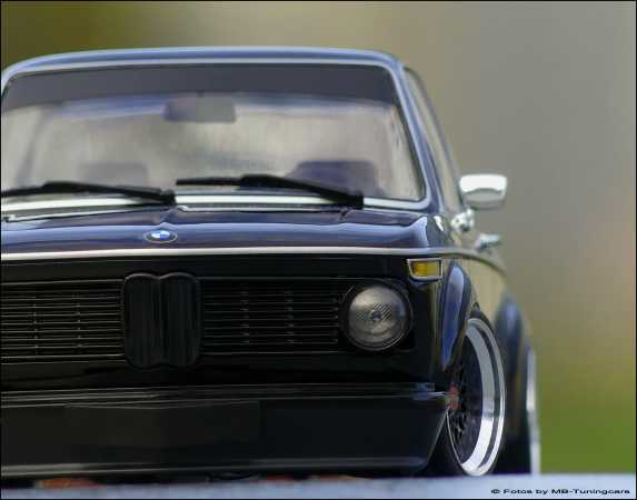 1:18 BMW 2002 Turbo Black 1973 DieCast Tuning-Modell = OVP